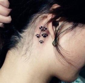 Ear tattoo;Tiny tattoo; tattoo designs; delicate tattoo